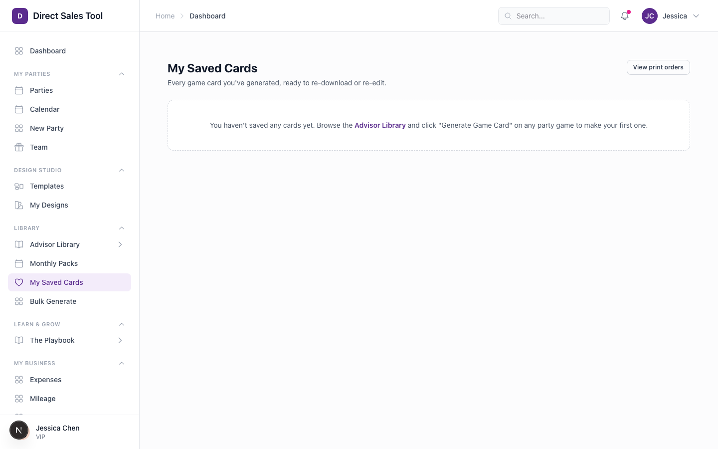 Game Card PDF Generator