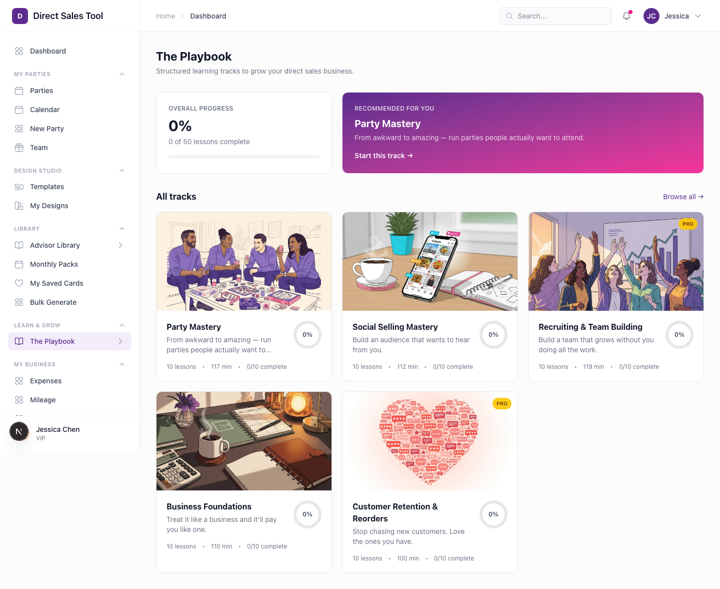 Playbook Training Tracks